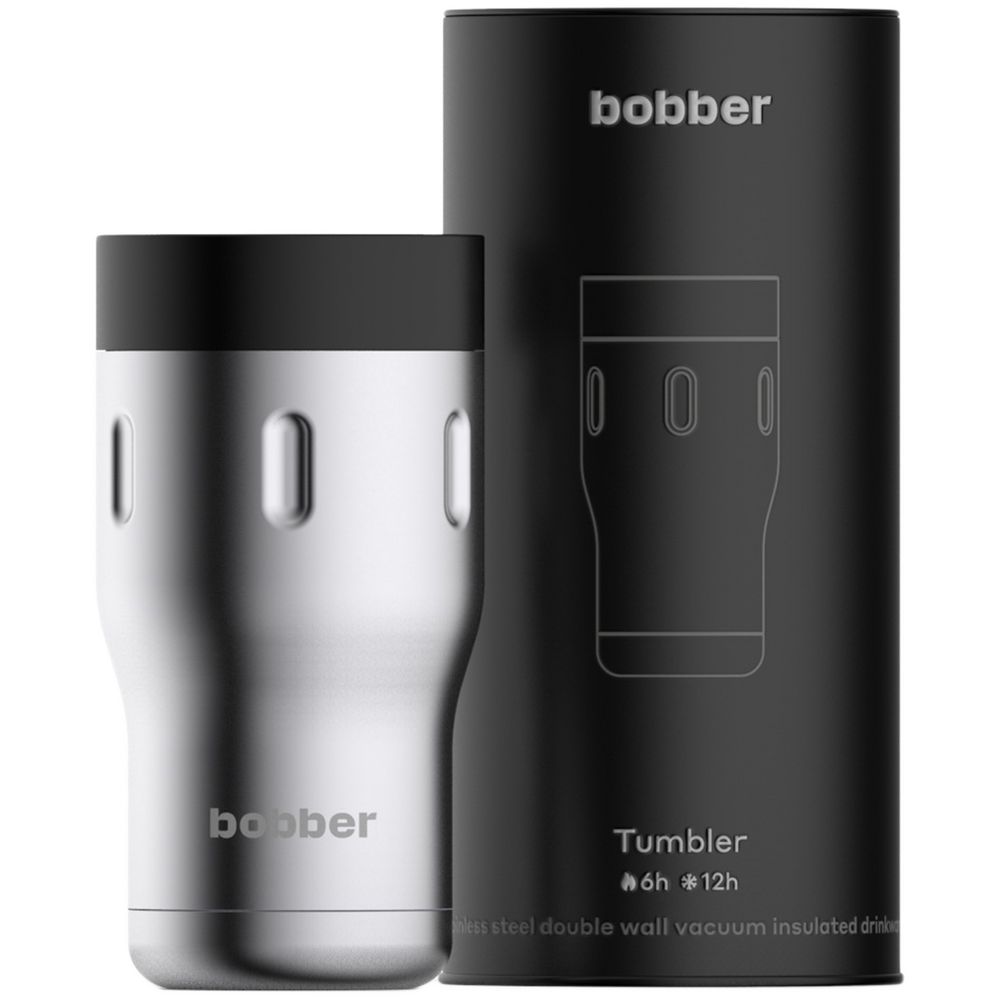 Термостакан Tumbler 350, вакуумный, стальной матовый, фото 2