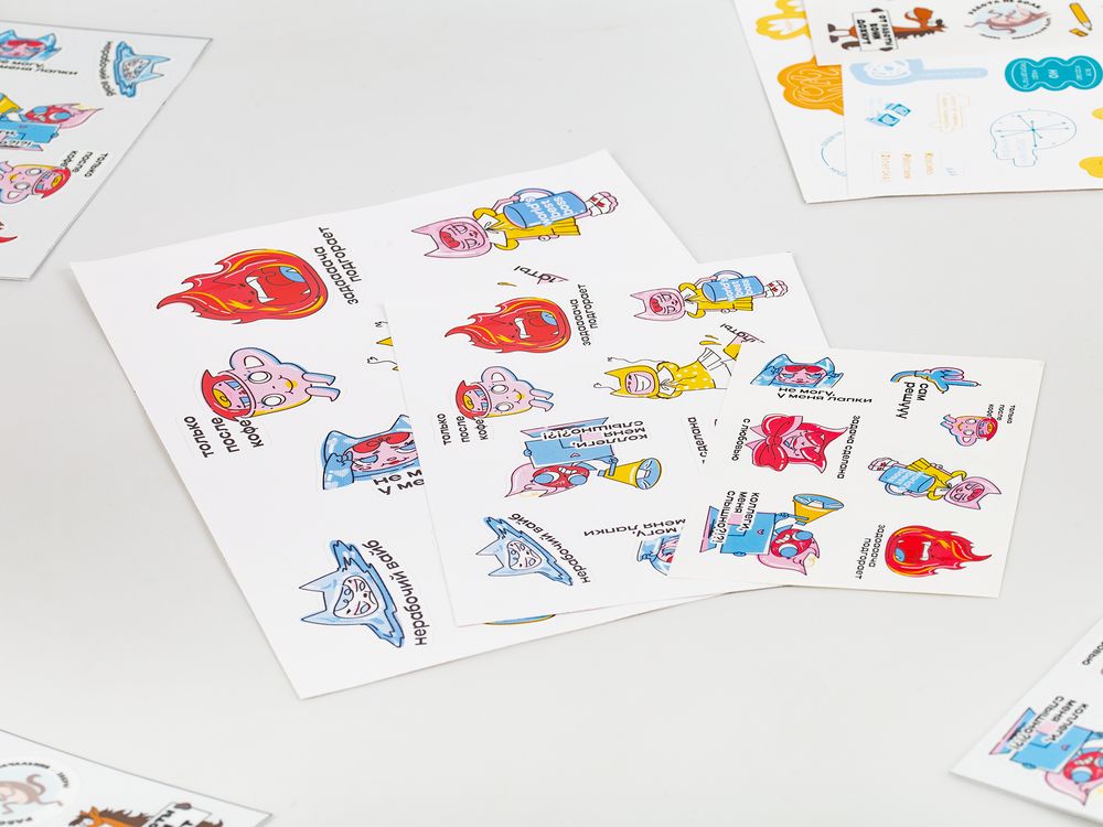 Наклейки ПВХ Sticker Pack на заказ, L, фото 2